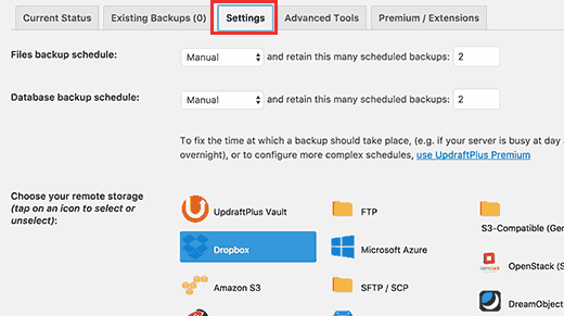 Kết nối lại vị trí lưu trữ từ xa 