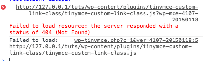 wordpress-tinymce-plugin-js-404 