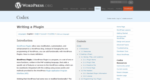 Viết một Plugin - WordPress Codex 