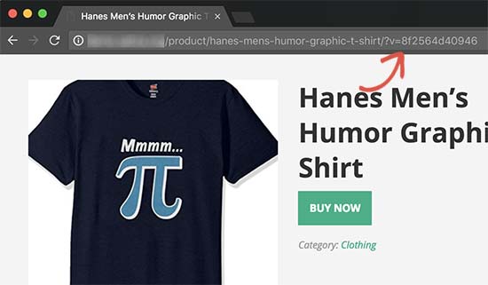 Chuỗi bằng chữ cái và số được thêm vào WordPress URL bởi WooCommerce 