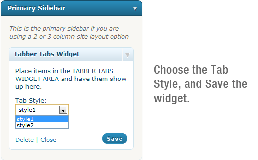 Tabber Tabs Widget 